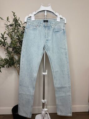A.P.C. Women’s Pale Blue Straight Jeans